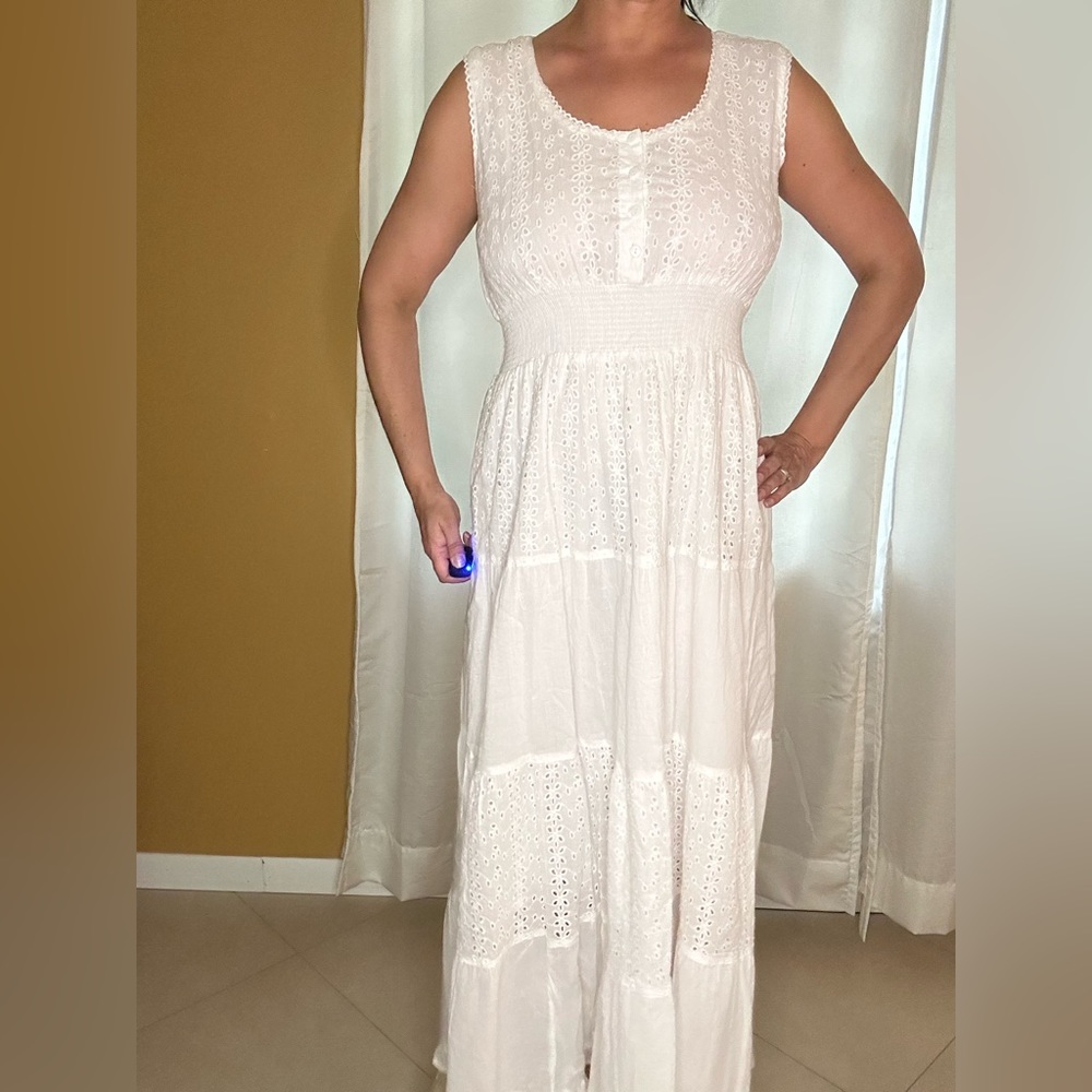 Beautiful white embroidered dress
